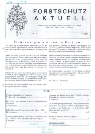 Forstschutz Aktuell  3/1990