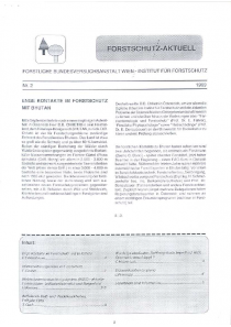 Forstschutz Aktuell  2/1989