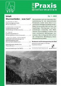 BFW-Praxisinfo 1/2003