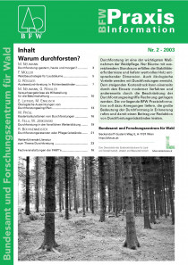 BFW-Praxisinfo  2/2003