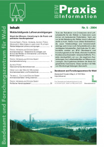 BFW-Praxisinfo  5/2004
